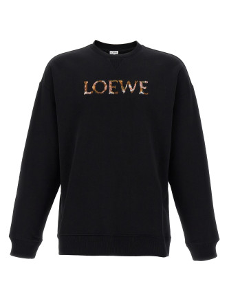 Logo embroidery sweatshirt