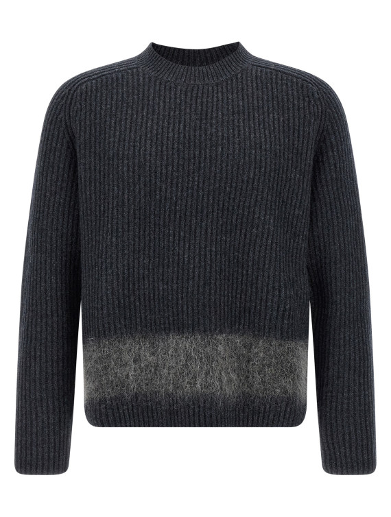 Carded wool insert sweater #1