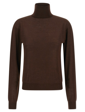 Turtleneck sweater dropped shoulders