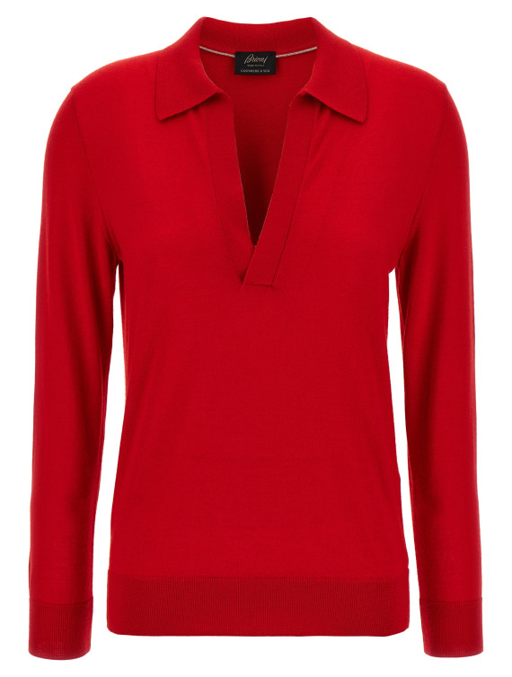 Cashmere and silk polo shirt #1