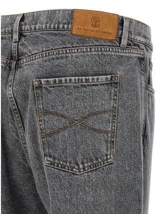 'Greyscale' denim jeans #