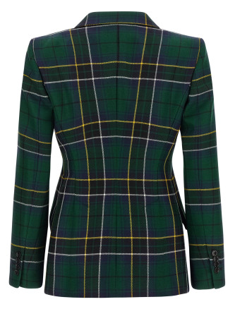 Pointed shoulder blazer #