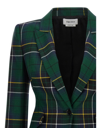 Pointed shoulder blazer #