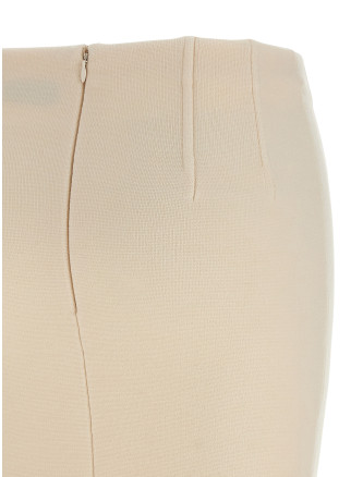 Fabric stitch wool skirt #