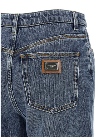Logo tag jeans #