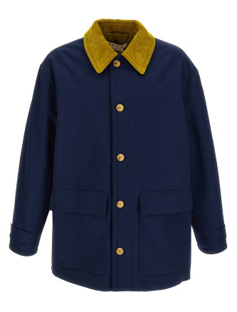 Cotton gabardine parka