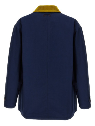 Cotton gabardine parka #