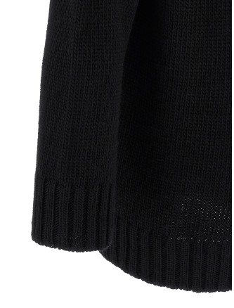 Macramé insert sweater #