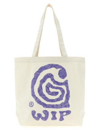 'Canvas Graphic Tote' shopping bag