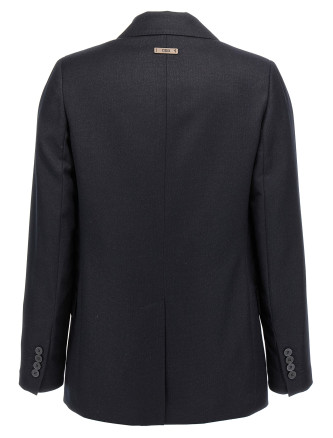 Lurex single-breasted blazer #