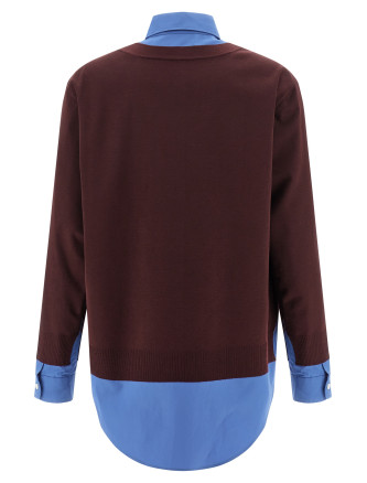 Poplin and cashmere shirt #