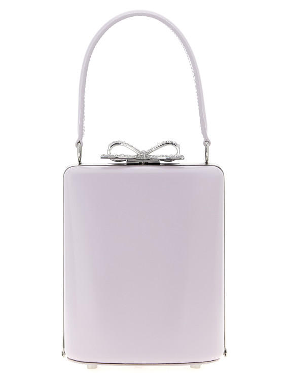 'Lilac leather mini bow' handbag #1