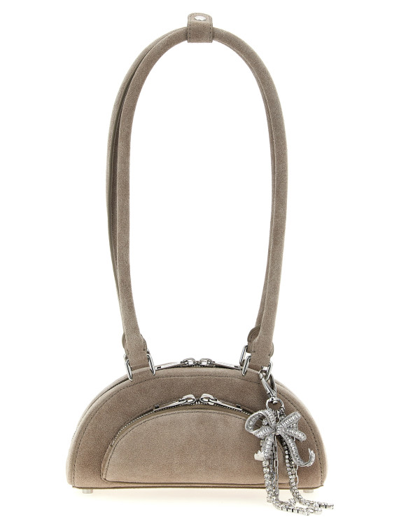'Suede mini with charm' shoulder bag #1