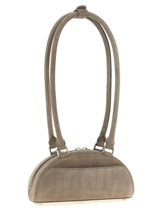 'Suede mini with charm' shoulder bag #