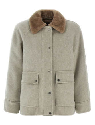 Sheepskin insert jacket