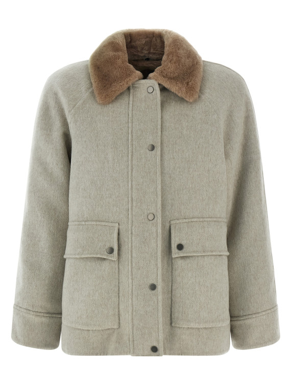 Sheepskin insert jacket #1