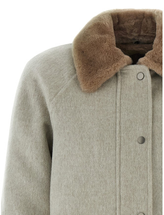 Sheepskin insert jacket #