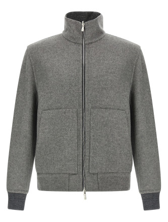 Cashmere reversible bomber jacket #