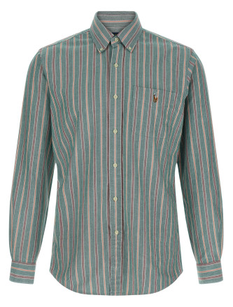 Button-down striped shirt
