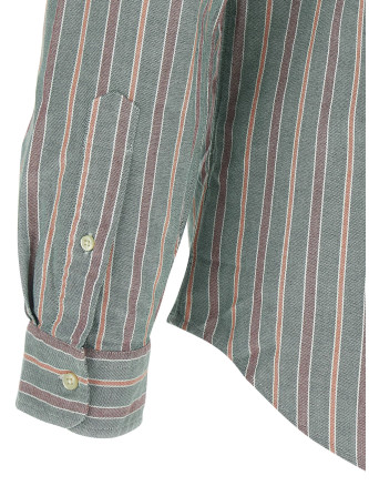 Button-down striped shirt #