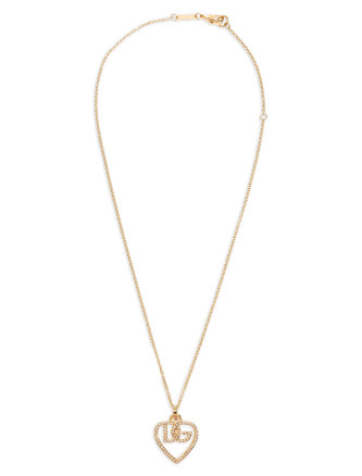 Strass logo necklace #