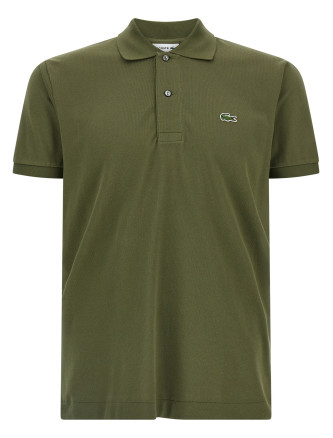 Logo patch polo shirt