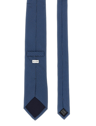 Patterned silk tie #