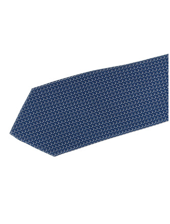 Patterned silk tie #
