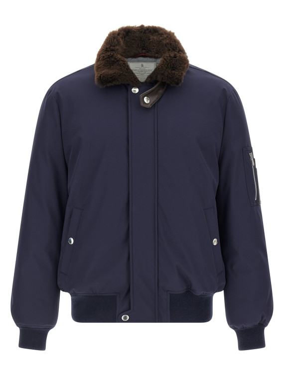 Water repellent nylon bomber jacket #1