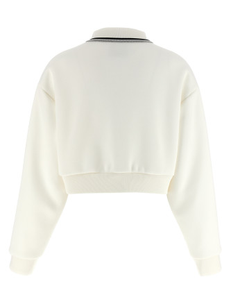 Piquet short bomber jacket #