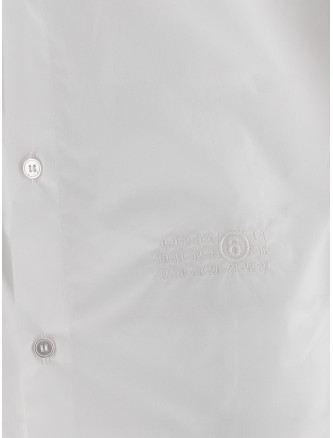 'Numeric signature MM6' embroidered shirt #
