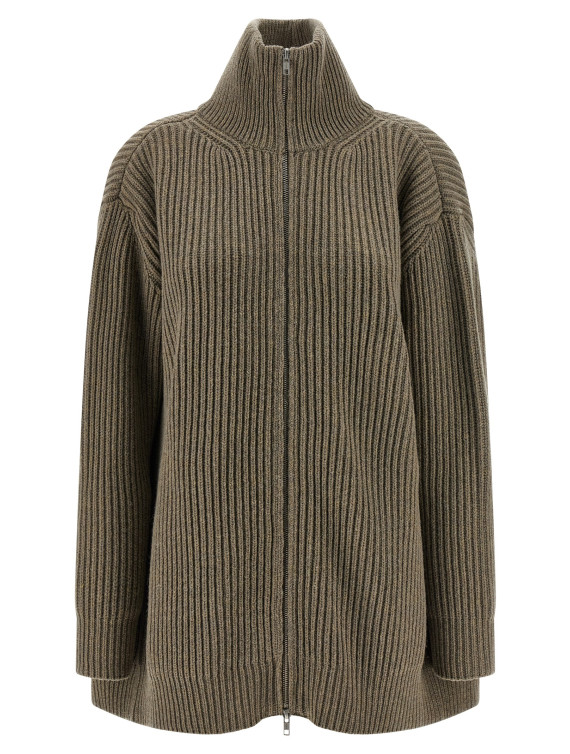 Panel insert cardigan #1