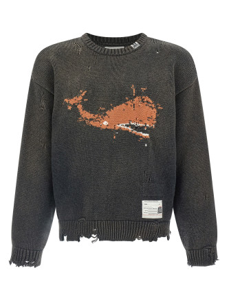 'Whale Jacquard Knit' sweater