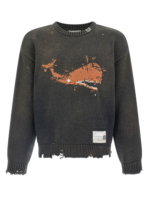 'Whale Jacquard Knit' sweater #1