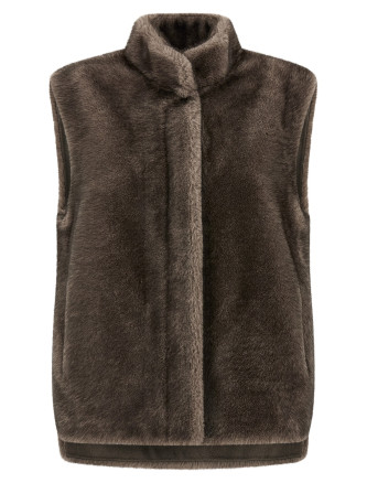 Faux fur vest