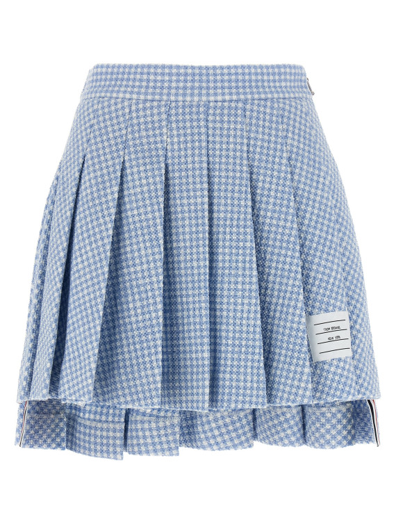 Pleated tweed skirt #1
