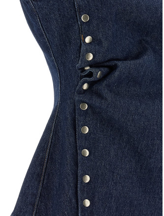 'Denim Buttoned' top #