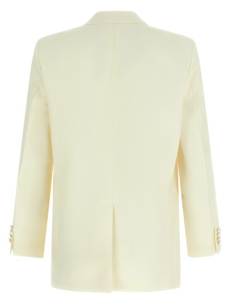 Double-breasted technical Panama blazer #