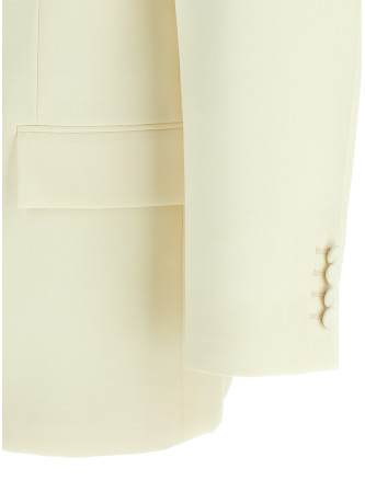 Double-breasted technical Panama blazer #