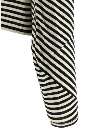 Striped crop sweater #