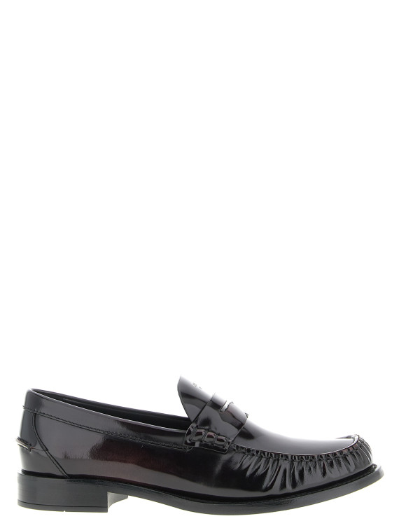 Brushed leather loafers #1