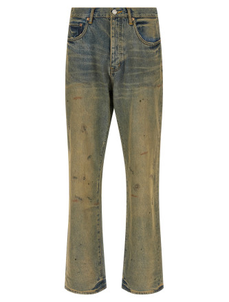 'P011 Dirty Oil Repair' jeans