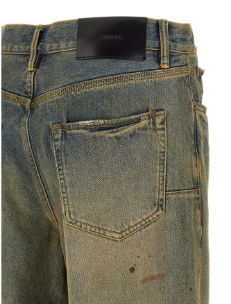 'P011 Dirty Oil Repair' jeans #