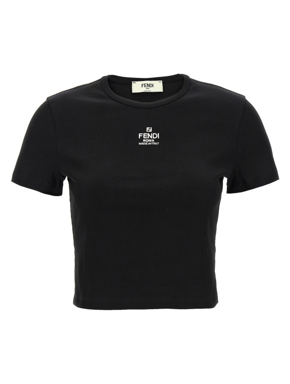 'Fendi' cropped T-shirt #1