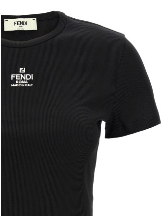 'Fendi' cropped T-shirt #