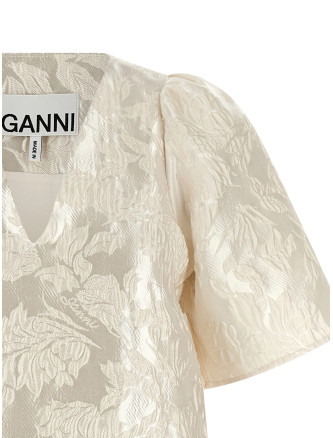 'Satin Cloque' mini dress #