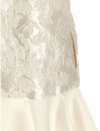 'Satin Cloque' mini dress #