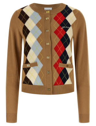 Diamond-shaped cardigan