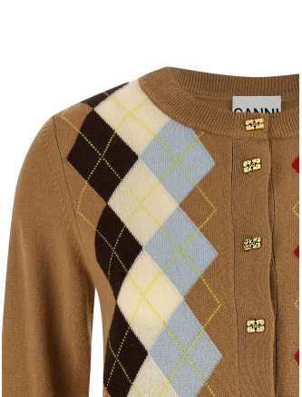 Diamond-shaped cardigan #