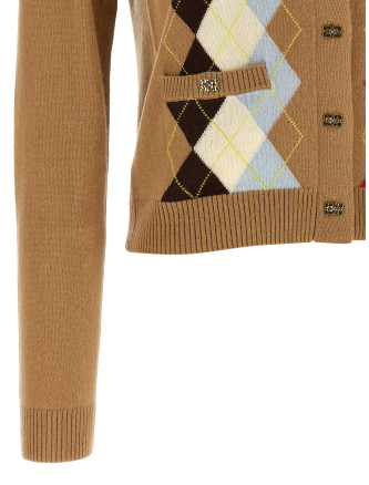 Diamond-shaped cardigan #